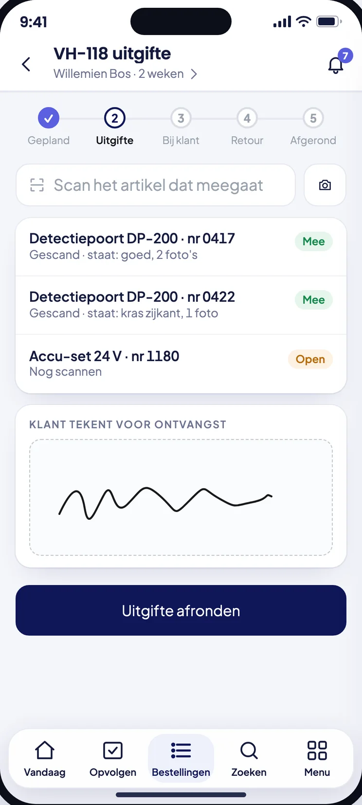 Verhuur in de Shopro-app