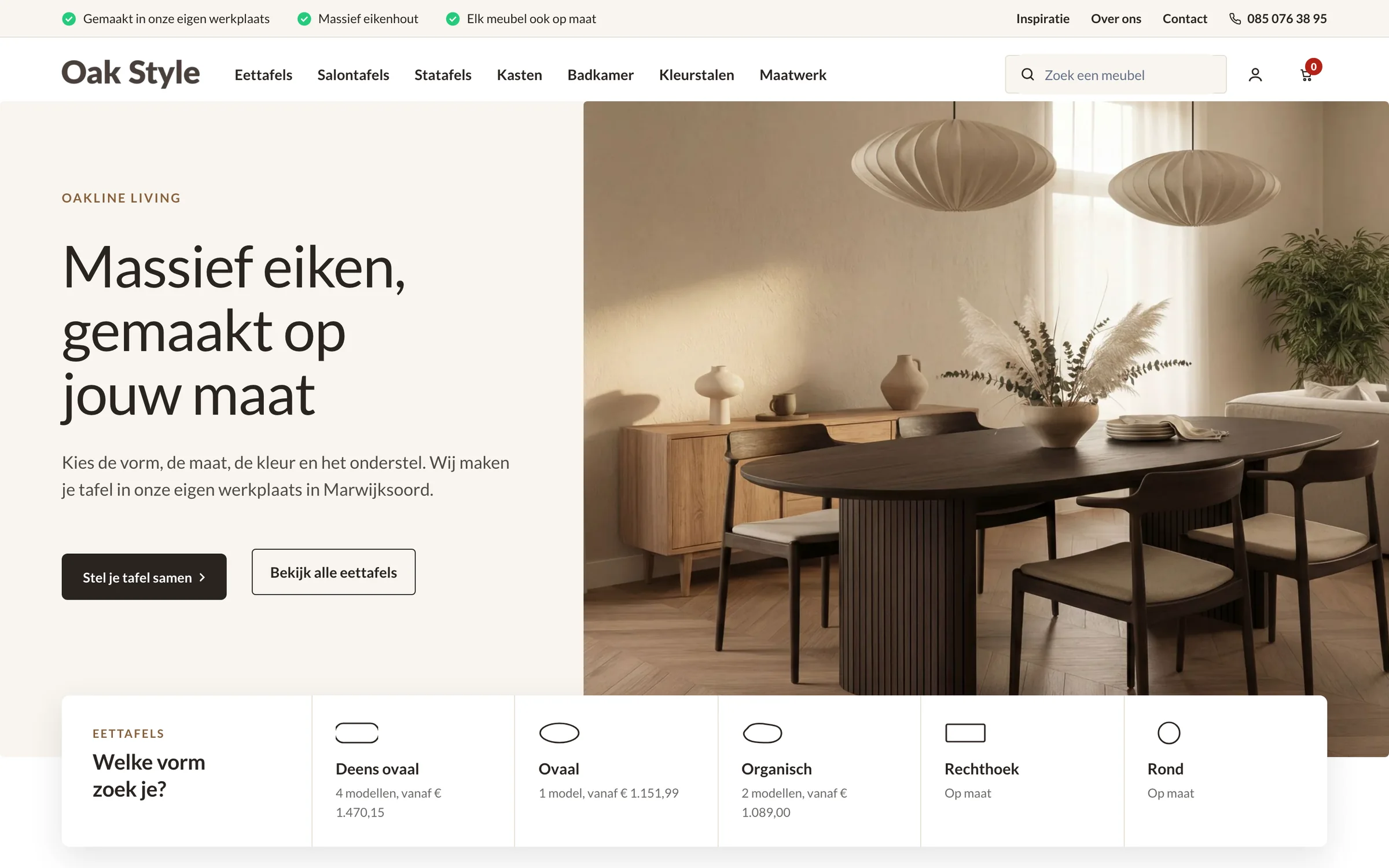 Webshop van Oak Style